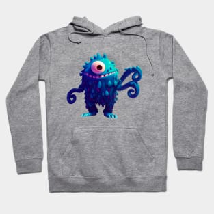 Blue monster Hoodie